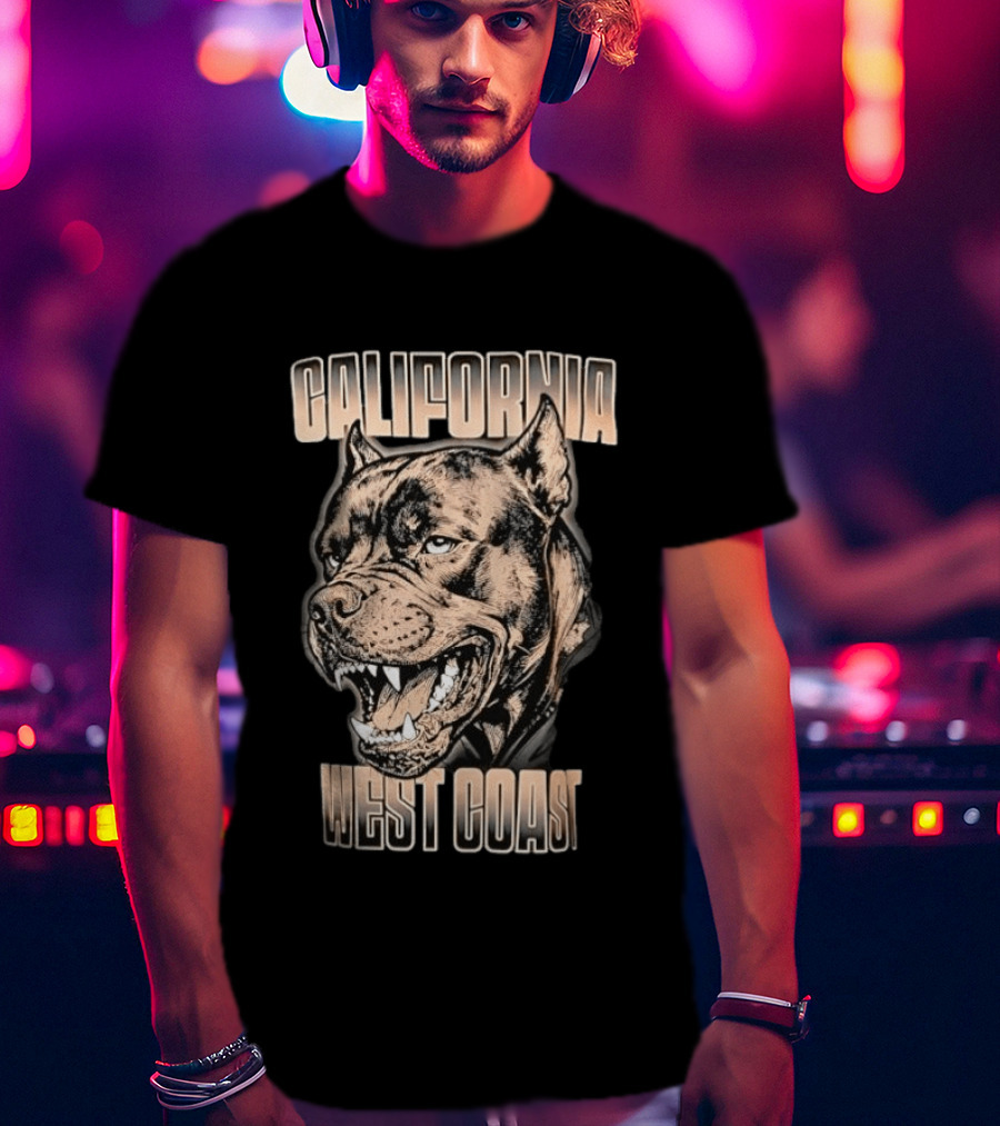 California West Coast Pit Bull T-Shirt