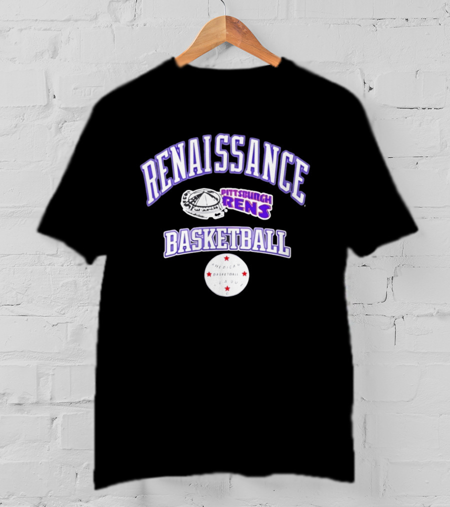 Renaissance Basketball Pittsburgh Rens American Basketball League T-Shirt