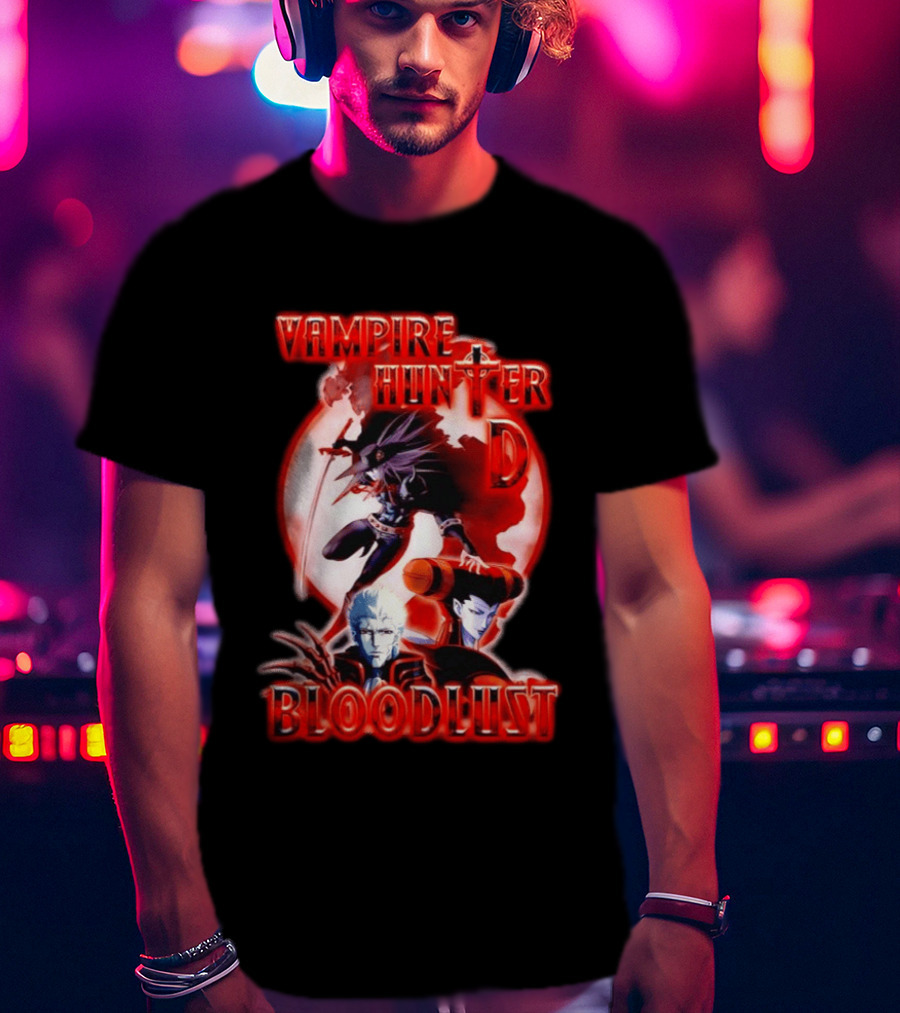 Vampire Hunter D Bloodlust Anime Dark Fantasy Adventure Characters T-Shirt