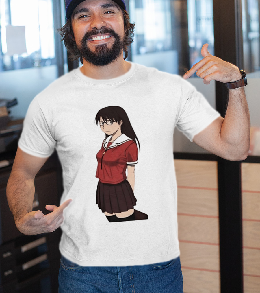 Azumanga Daioh Anime Yomi Character Red Outfit T-Shirt