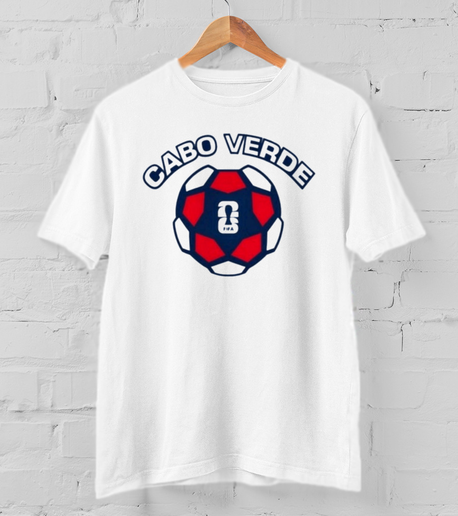 Cabo Verde 2026 Soccer Ball Emblem With Sports T-Shirt