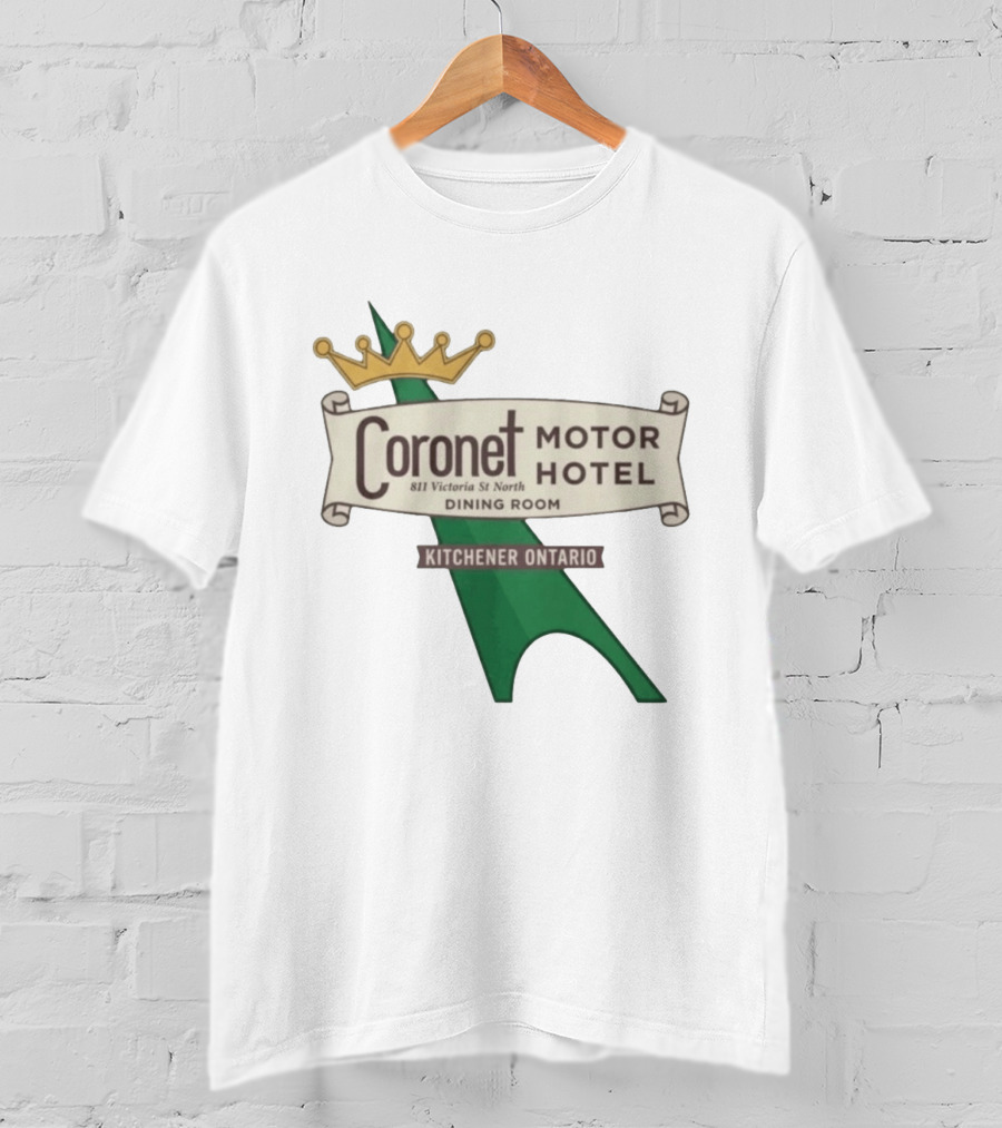 Coronet Motor Hotel 811 Victoria St North Kitchener Ontario Dining Room T-Shirt