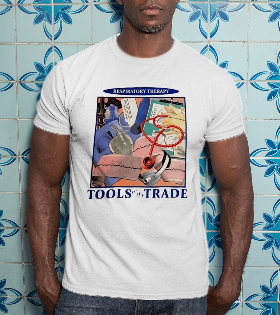 Respiratory Therapy Tools Stethoscope And Medical Instruments T-Shirt