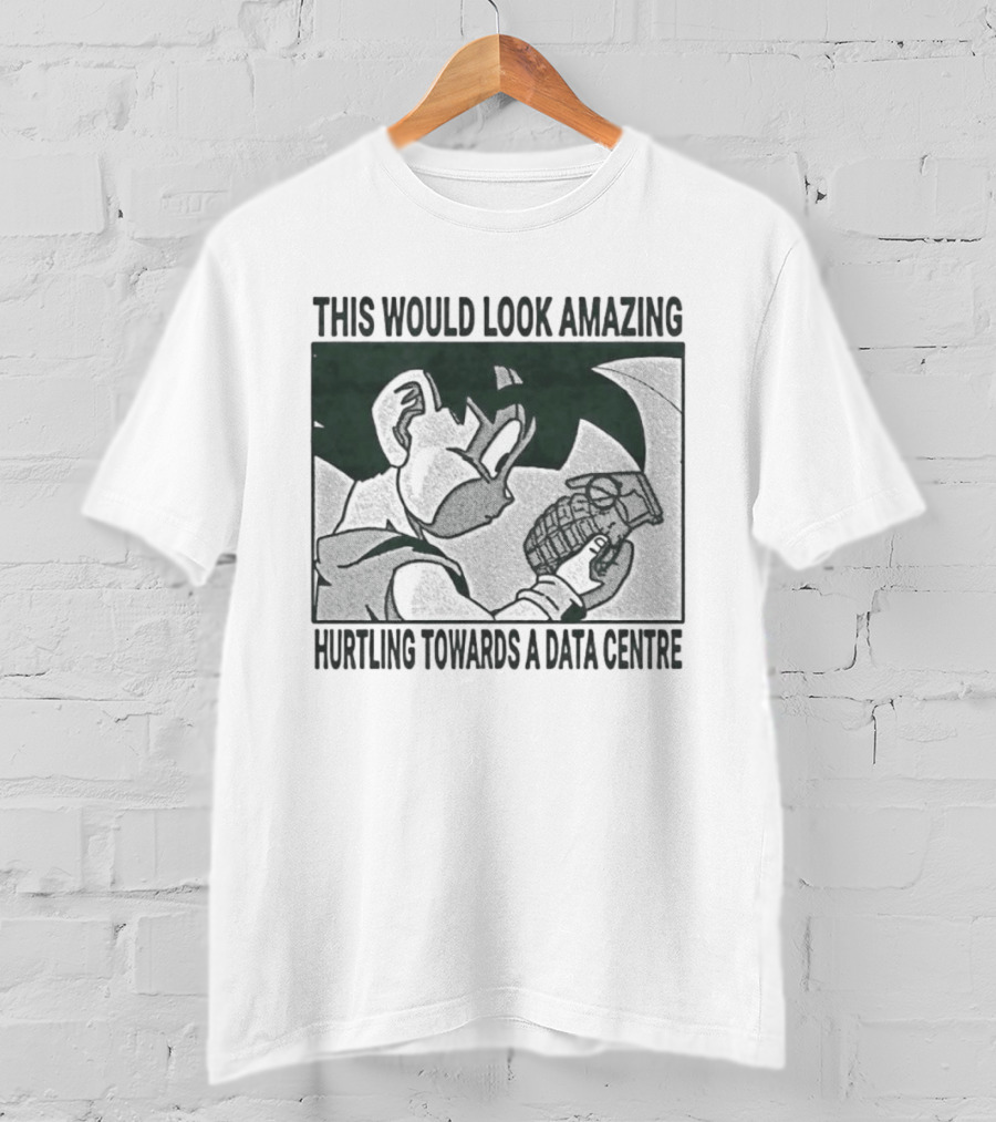 Son Goku Grenade This Would Look Amazing Hurtling Towards A Data Centre T-Shirt