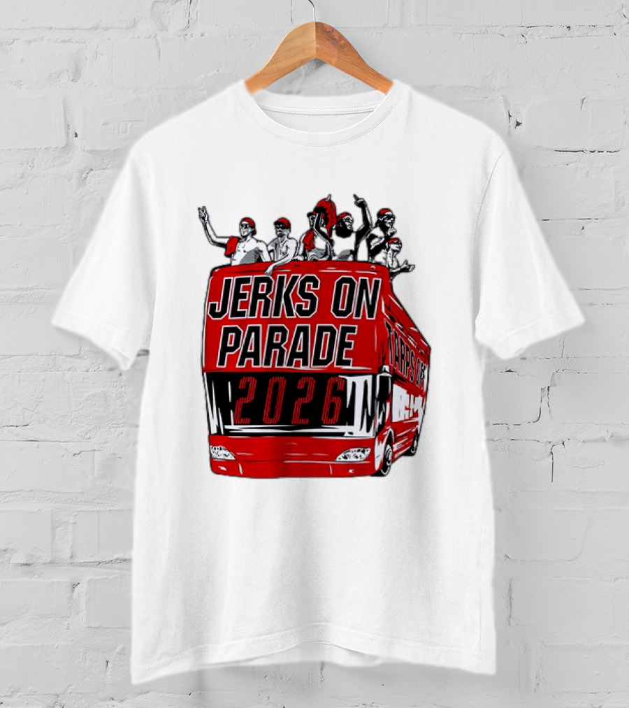 Jerks On Parade 2026 Carolina Hurricanes NHL Bus Fan Celebration T-Shirt