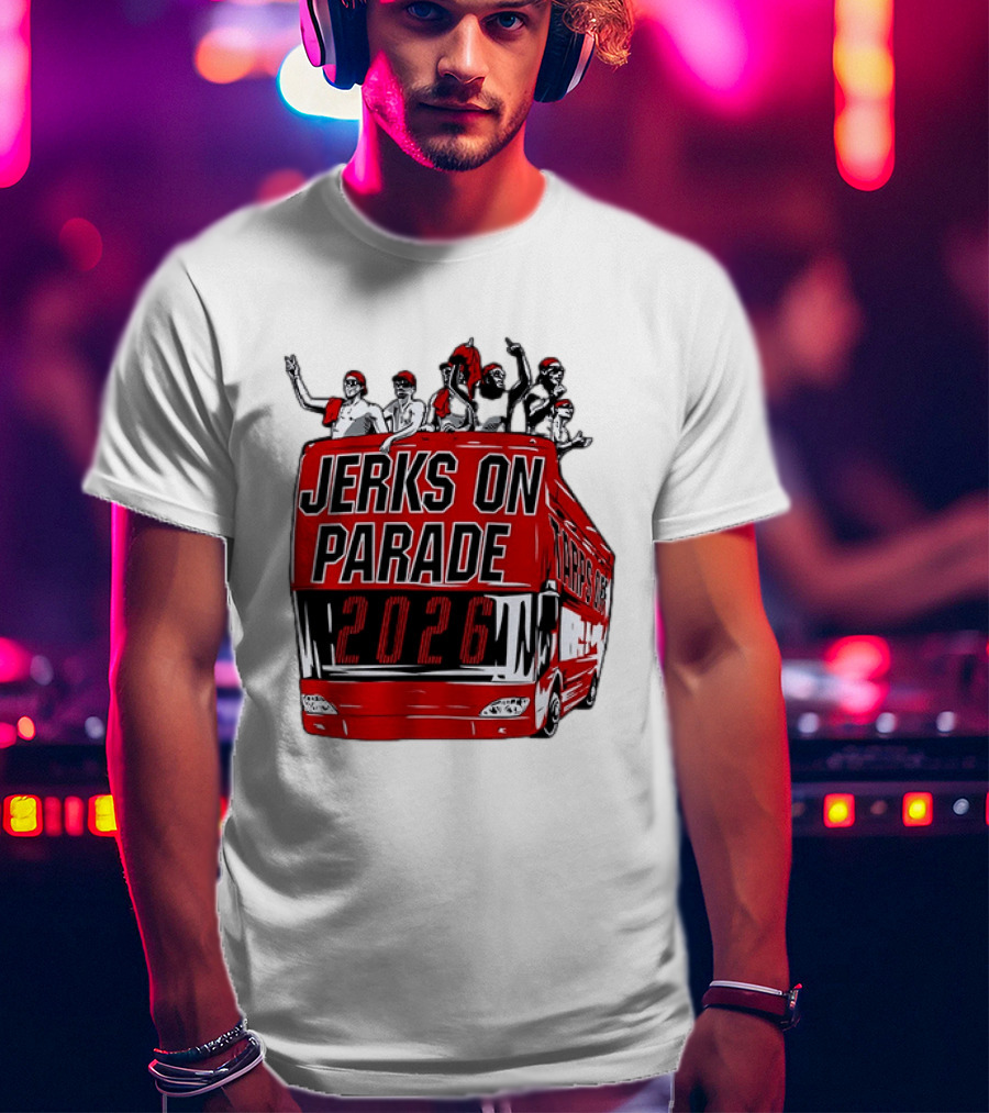 Jerks On Parade 2026 Carolina Hurricanes NHL Bus Fan Celebration T-Shirt