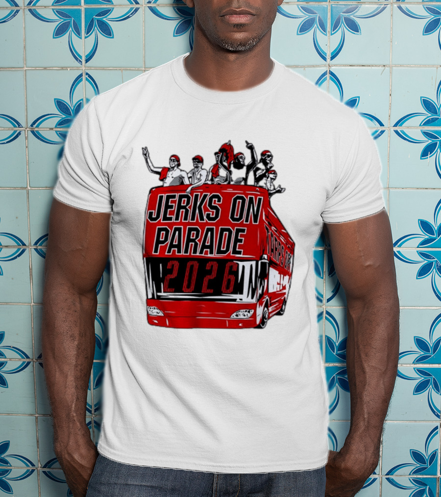 Jerks On Parade 2026 Carolina Hurricanes NHL Bus Fan Celebration T-Shirt