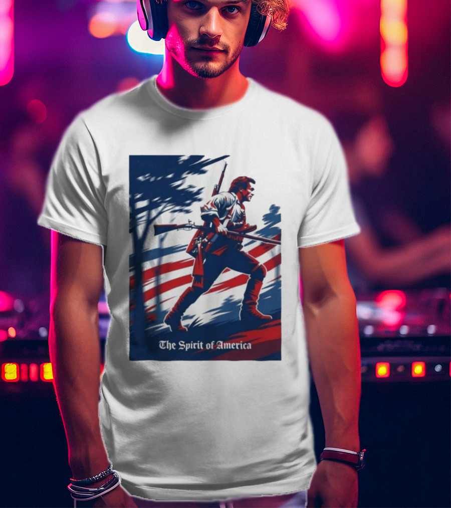 The Spirit Of America Benjamin Martin The Patriot Revolutionary T-Shirt
