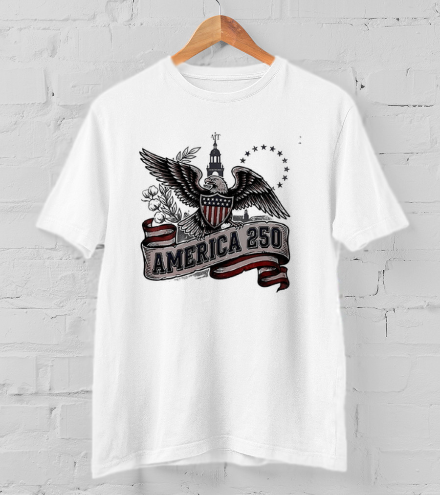 United States Eagle America 250 Est 1776 2026 Give Me Liberty Or Give Me Death T-Shirt