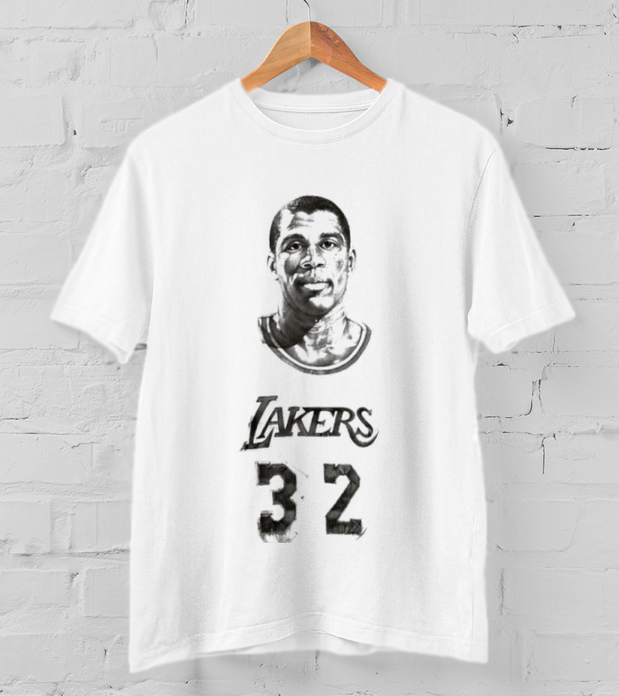 Magic Johnson Lakers 32 T-Shirt