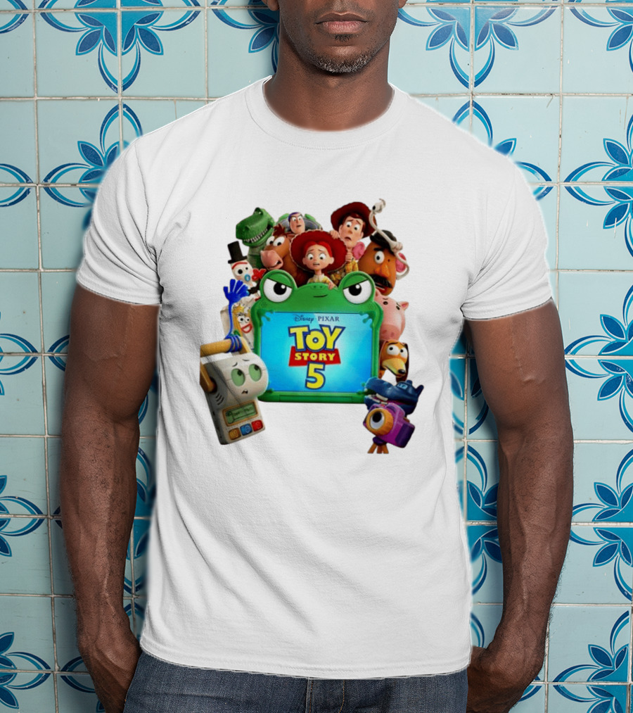 Woody Buzz Lightyear And Friends Toy Story 5 Disney Pixar Characters T-Shirt