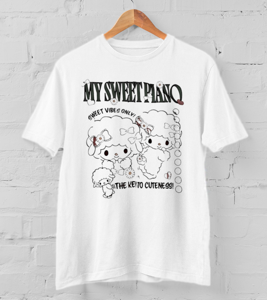 My Sweet Piano Sweet Vibes Only The Key To Cuteness T-Shirt