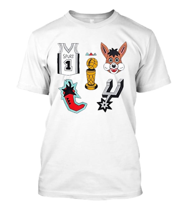 Original Royce San Antonio Spurs 1 Trophy 2026 Chili Spur White T-Shirt