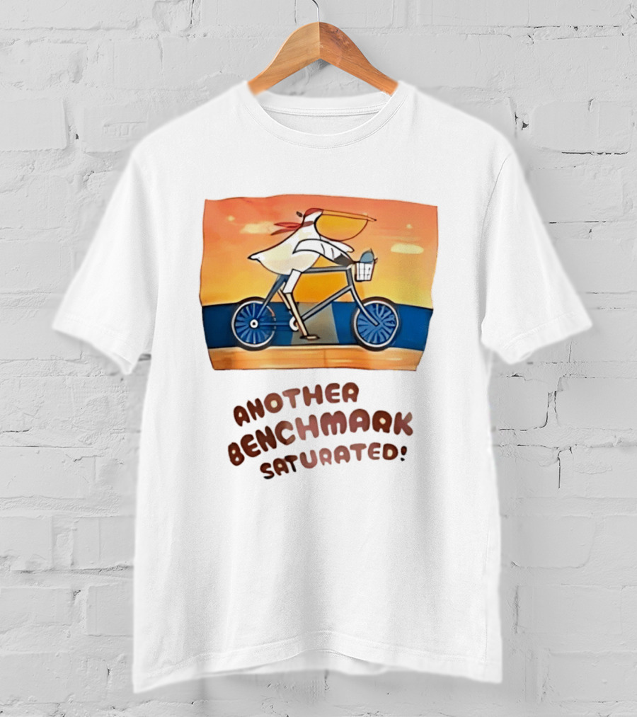 Another Benchmark Saturated Pelican On Bicycle T-Shirt