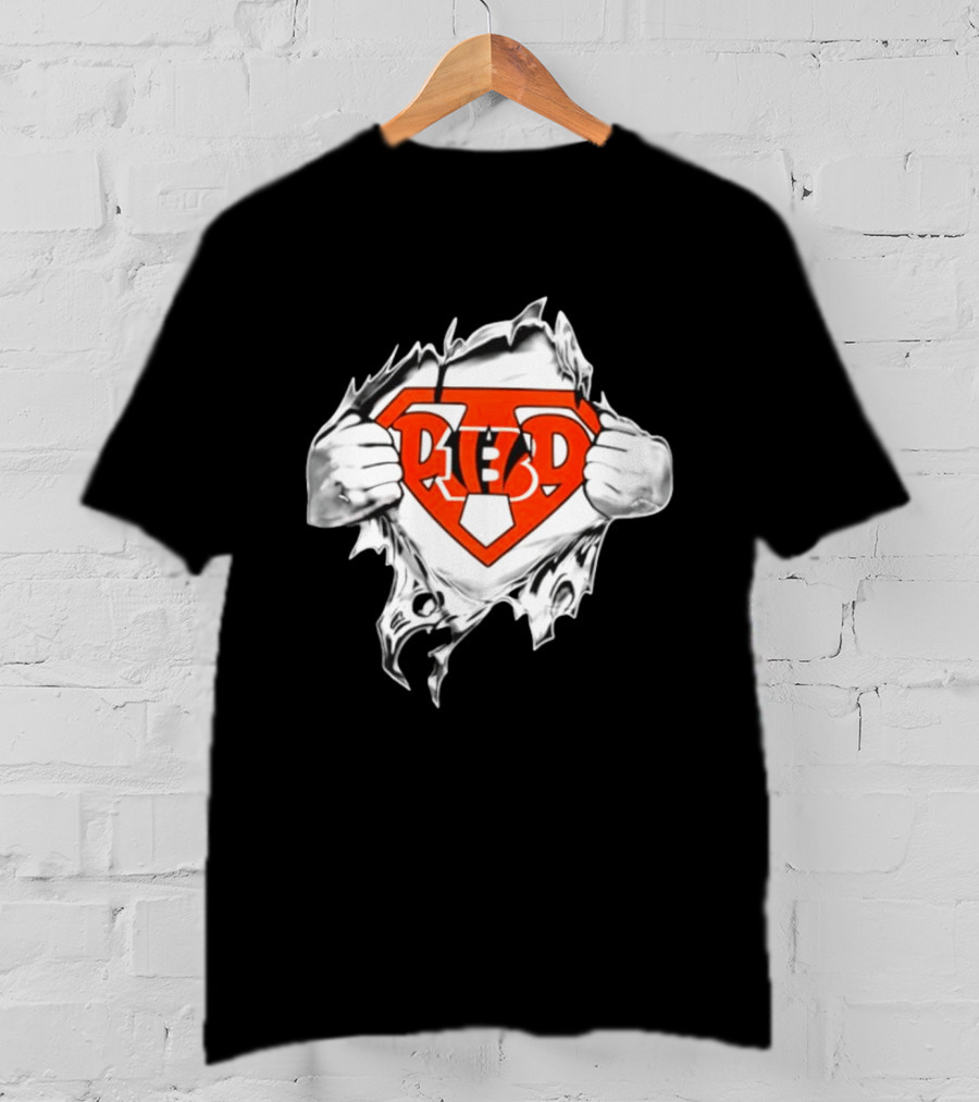 Cincinnati Reds Baseball MLB Super Dad Father's Day Hero Fan T-Shirt