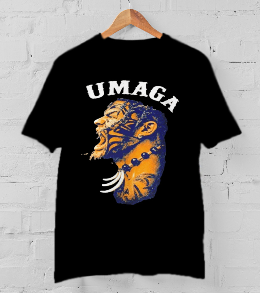 Umaga Samoan Bulldozer Wrestling Face Paint T-Shirt