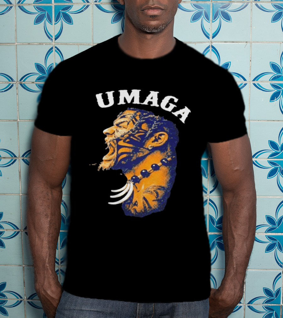 Umaga Samoan Bulldozer Wrestling Face Paint T-Shirt