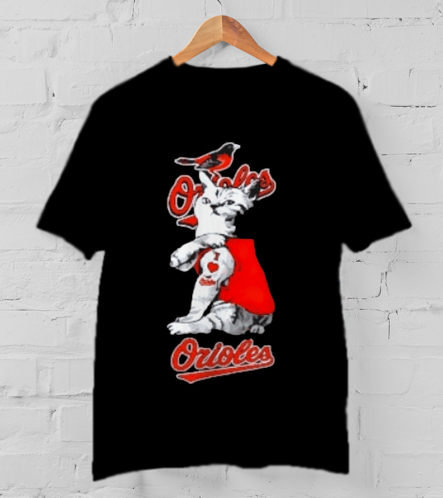 Orioles Cat Baltimore Baseball Orioles T-Shirt