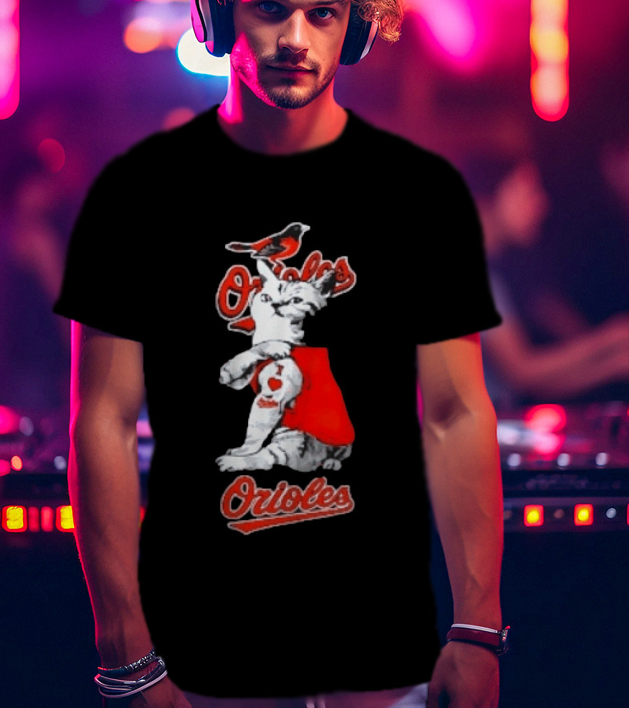 Orioles Cat Baltimore Baseball Orioles T-Shirt
