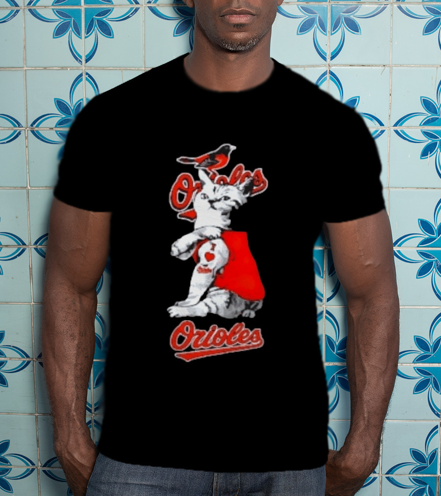 Orioles Cat Baltimore Baseball Orioles T-Shirt