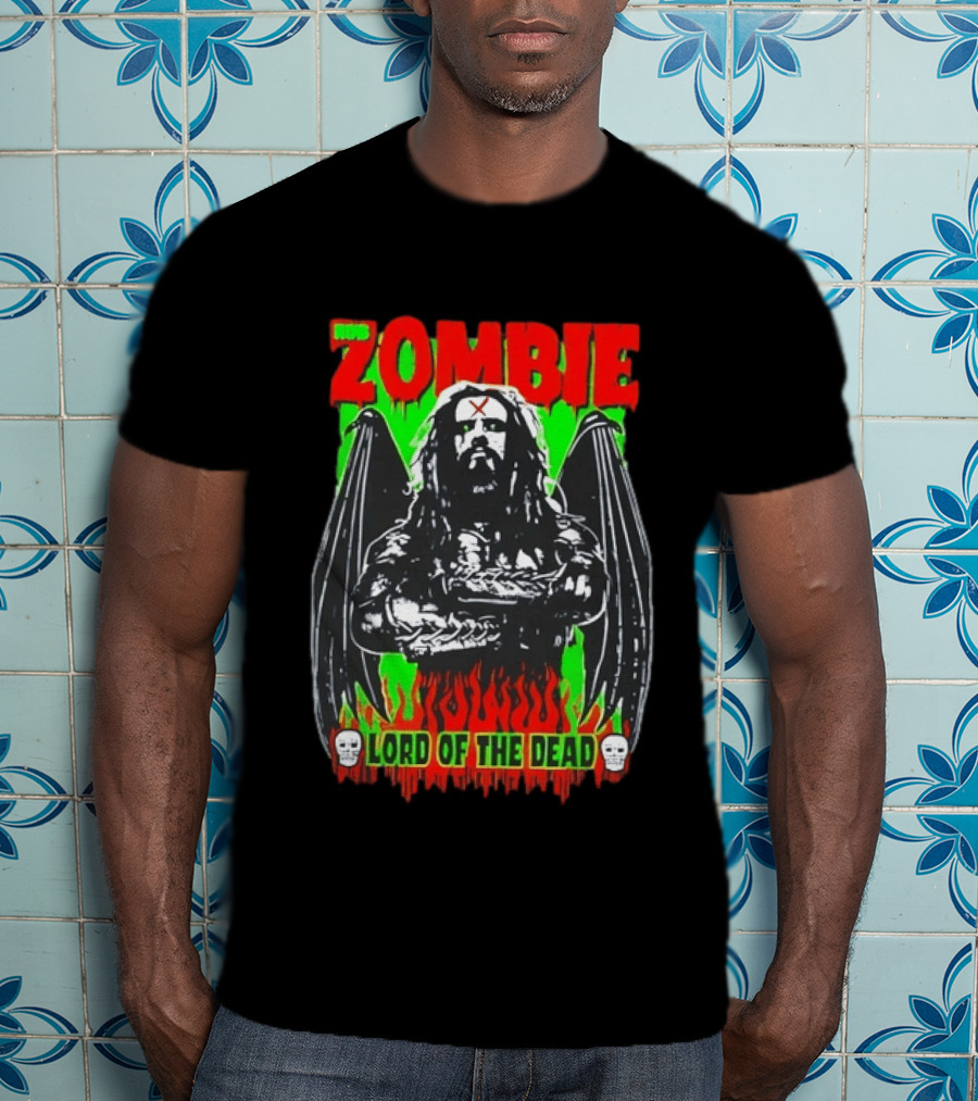Rob Zombie Lord Of The Dead Halloween Wings T-Shirt