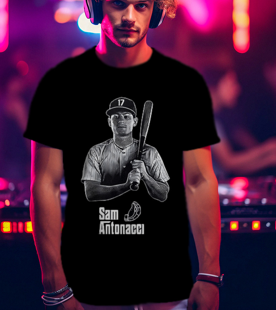 Sam Antonacci Baseball Team Sport MLB Two Runs T-Shirt