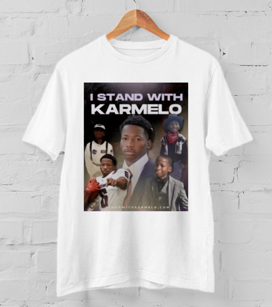 I Stand With Karmelo 2026 Team Support Faces T-Shirt