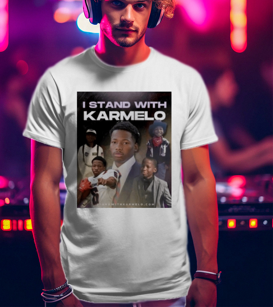 I Stand With Karmelo 2026 Team Support Faces T-Shirt