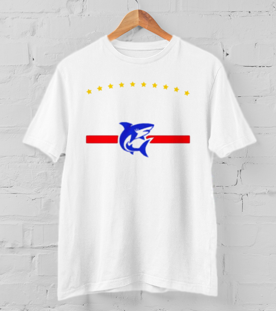 Cabo Verde Shark Stars Blue T-Shirt