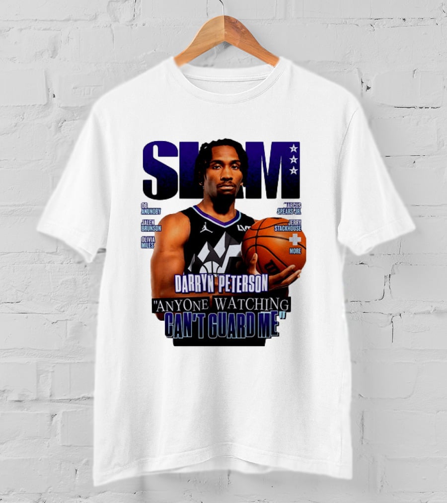 Darryn Peterson SLAM Utah Jazz Basketball Anyone Ing Can't Guard Me T-Shirt
