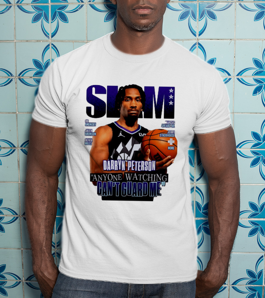 Darryn Peterson SLAM Utah Jazz Basketball Anyone Ing Can't Guard Me T-Shirt