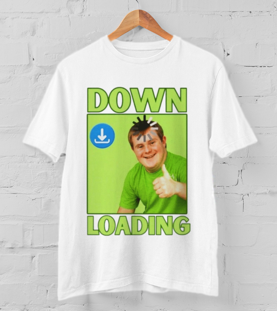 DOWN LOADING Person Thumbs Up Download T-Shirt