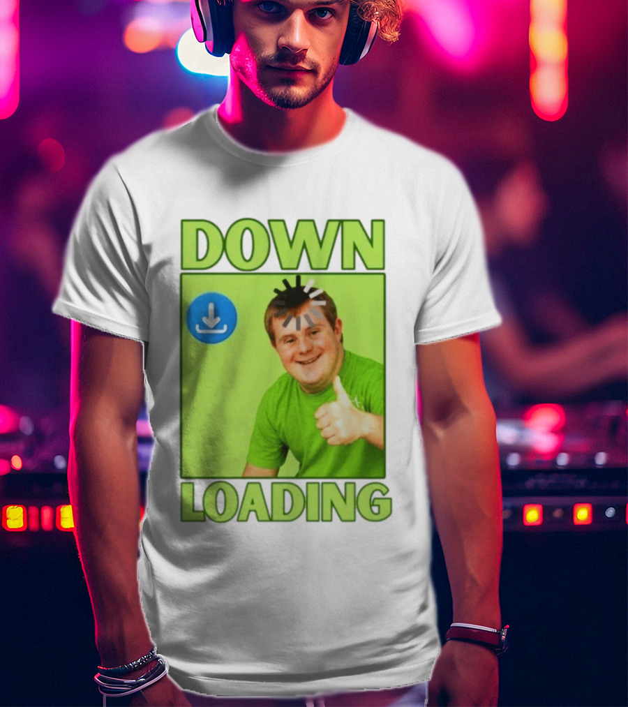 DOWN LOADING Person Thumbs Up Download T-Shirt