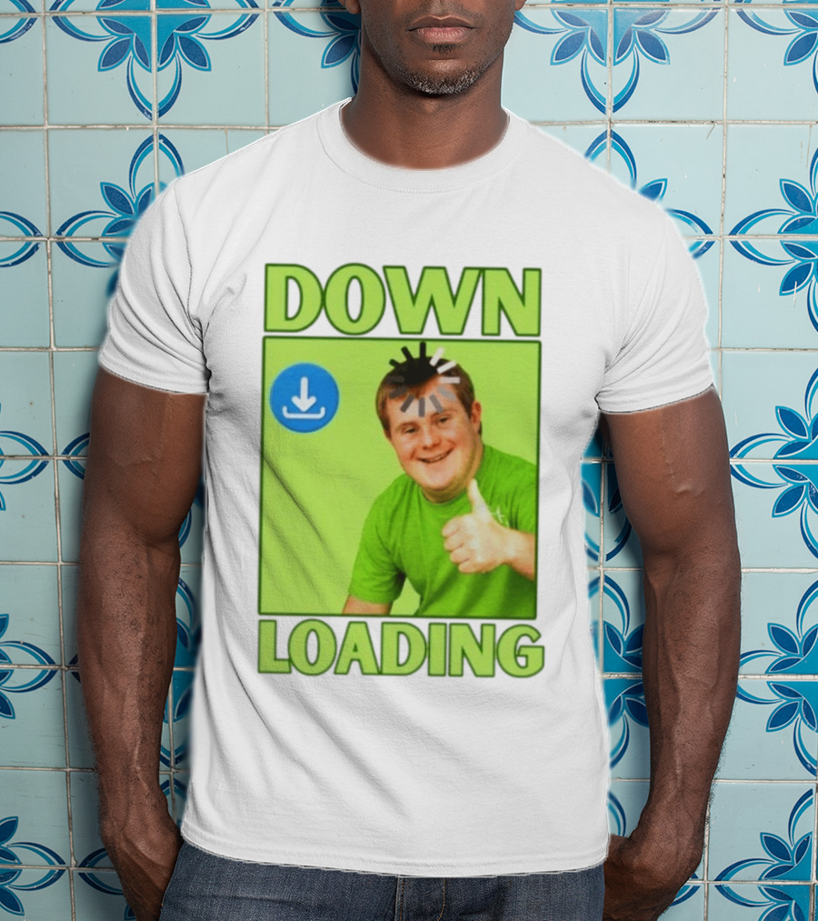 DOWN LOADING Person Thumbs Up Download T-Shirt