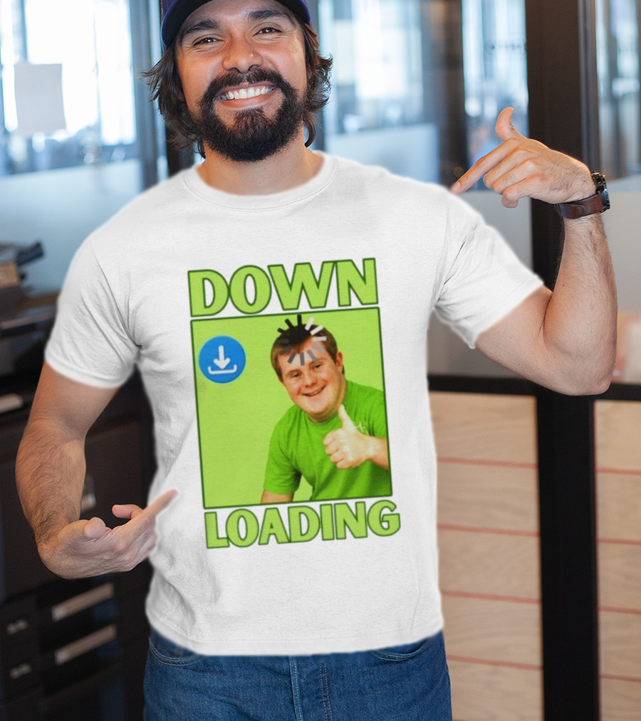 DOWN LOADING Person Thumbs Up Download T-Shirt