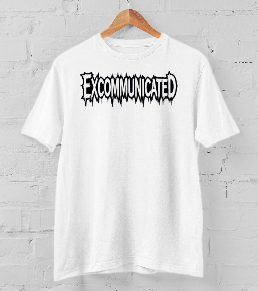 Excommunicated Horror Movie Theme Dripping T-Shirt