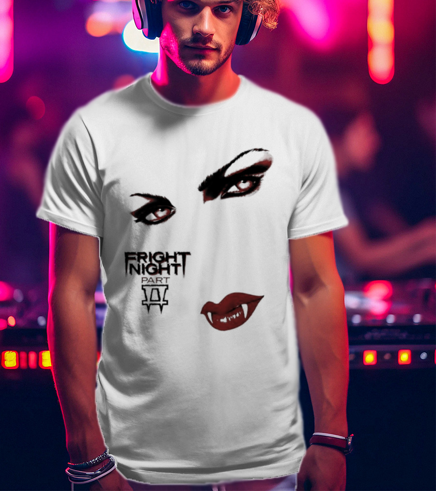 Fright Night Part 2 Vampire Eyes Fangs Horror Movie T-Shirt