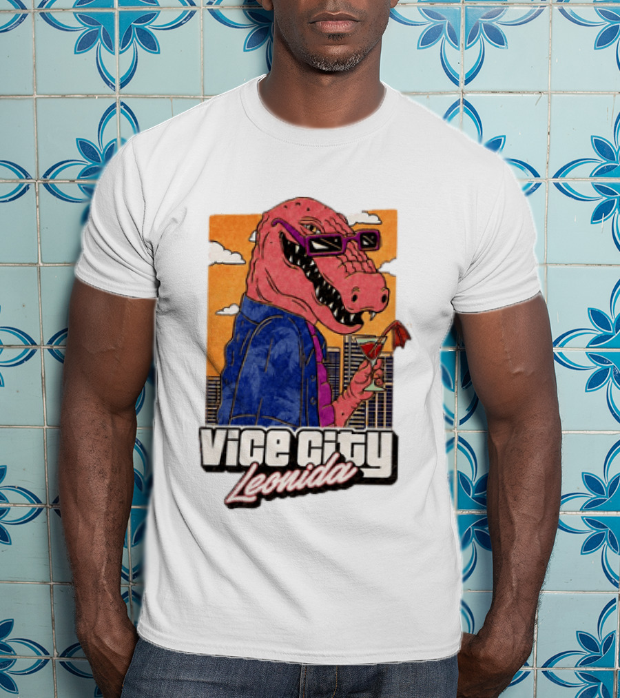 Grand Theft Auto VI GTA 6 Vice City Leonida Alligator Martini T-Shirt