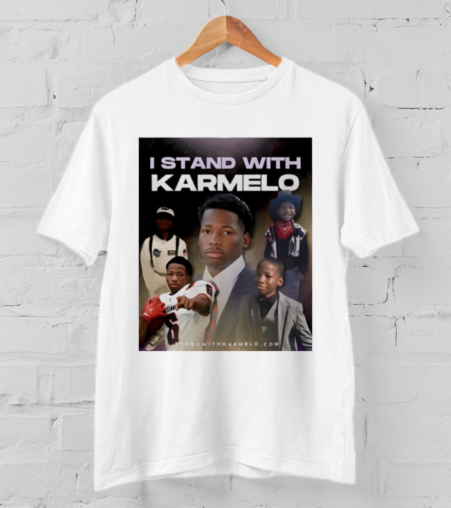 I Stand With Karmelo Football Player Memorial Standwithkarmelo T-Shirt