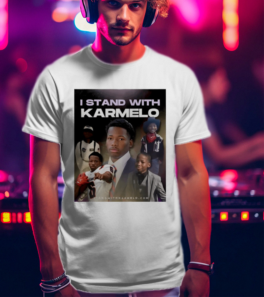I Stand With Karmelo Football Player Memorial Standwithkarmelo T-Shirt
