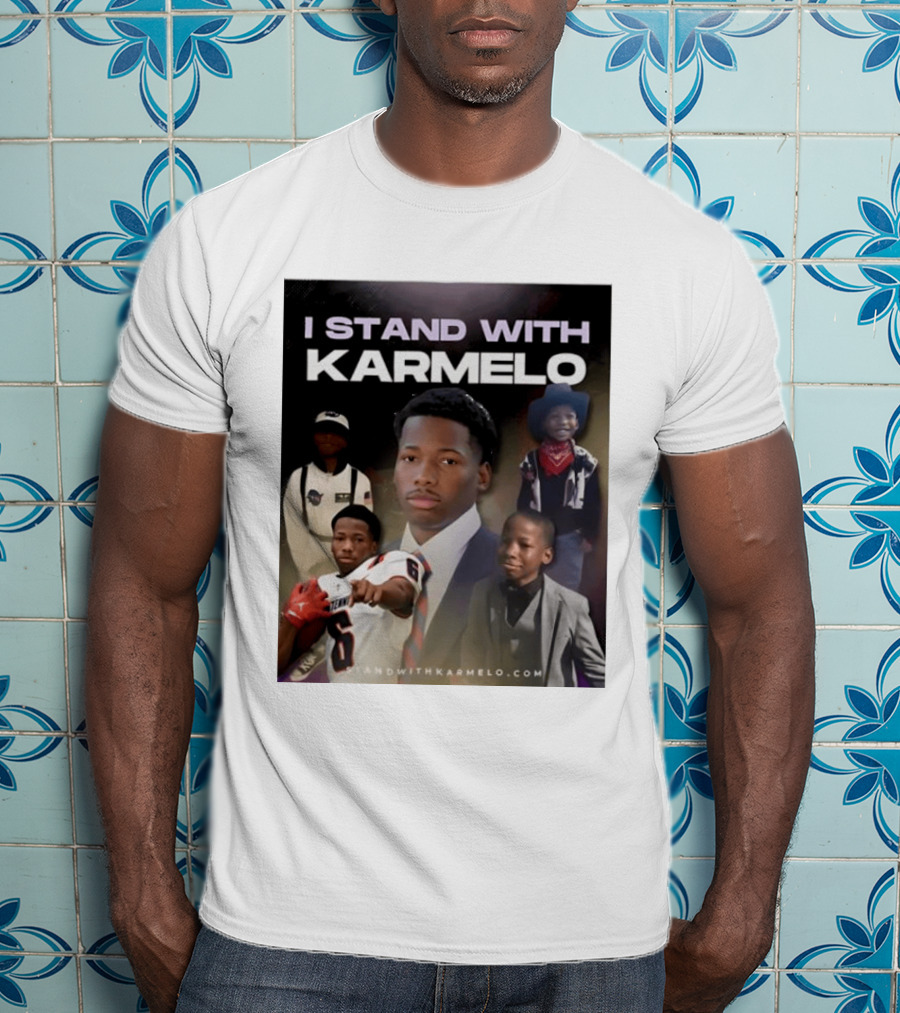 I Stand With Karmelo Football Player Memorial Standwithkarmelo T-Shirt
