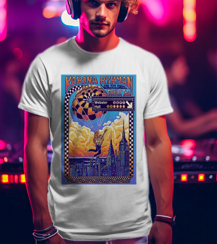 Karina Rykman Webster Hall New York 09 25 2026 Featuring Guerilla Toss Concert T-Shirt