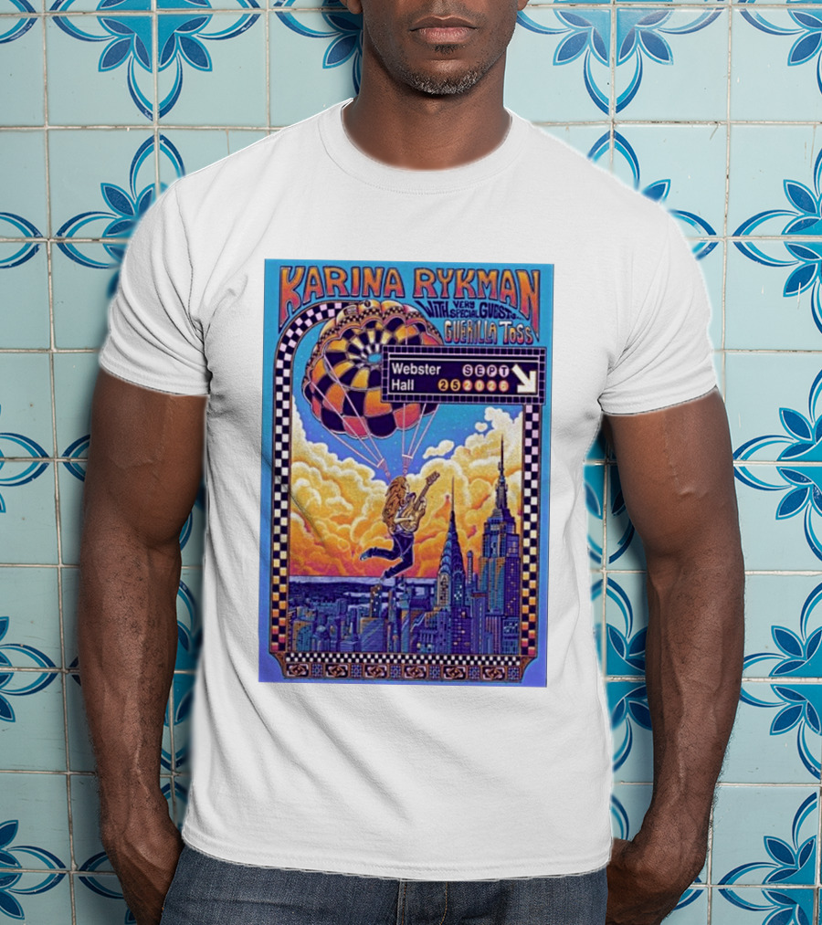 Karina Rykman Webster Hall New York 09 25 2026 Featuring Guerilla Toss Concert T-Shirt