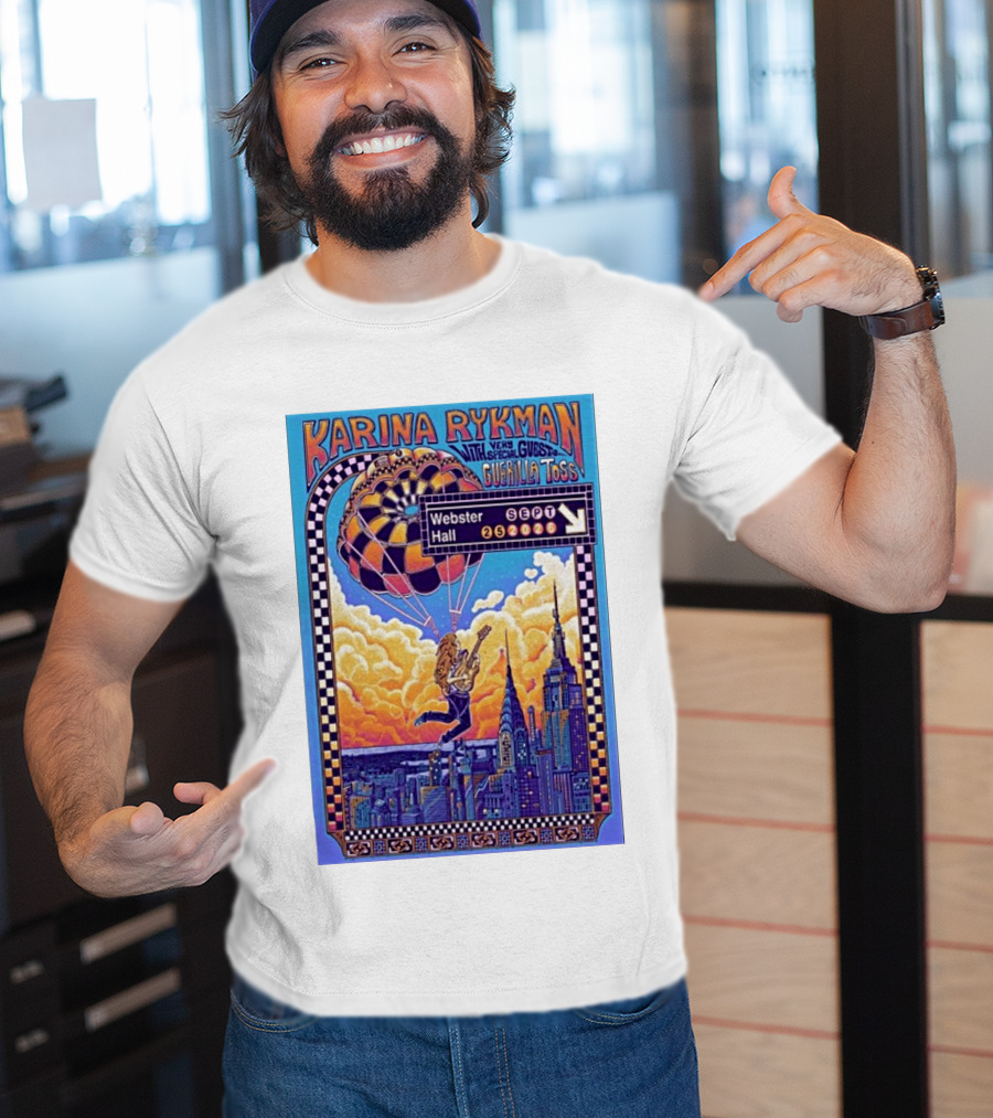Karina Rykman Webster Hall New York 09 25 2026 Featuring Guerilla Toss Concert T-Shirt
