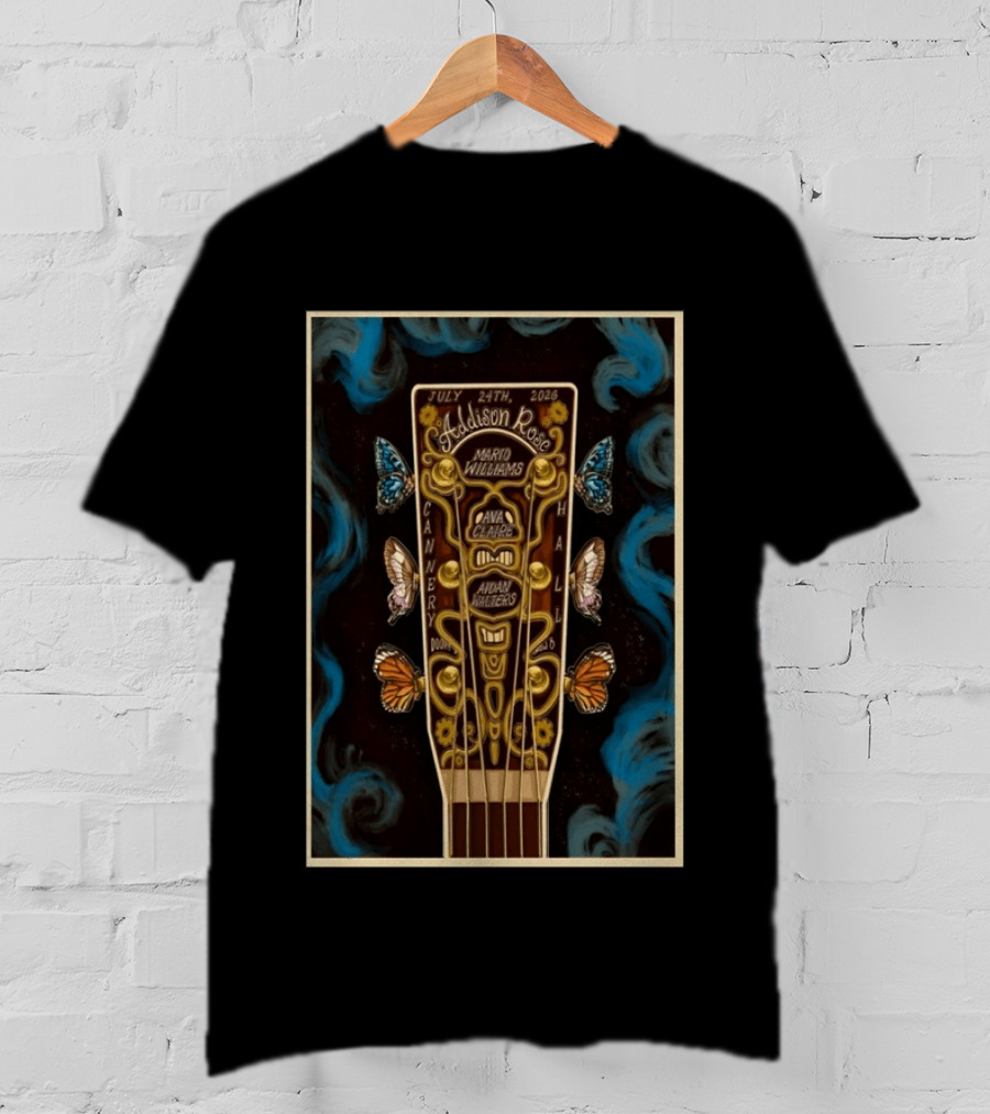 Addison Rose Cannery Hall Nashville July 24 2026 Event With Mario Williams Ava Charles Aiden Walters T-Shirt