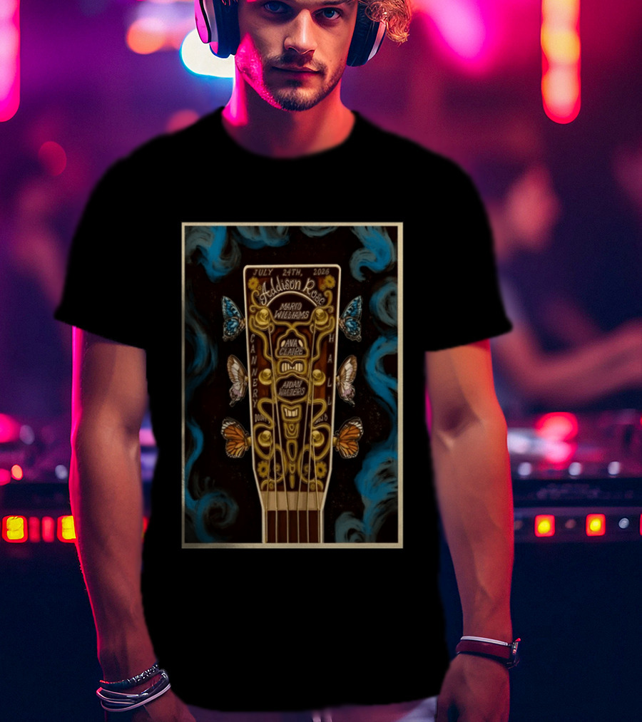 Addison Rose Cannery Hall Nashville July 24 2026 Event With Mario Williams Ava Charles Aiden Walters T-Shirt
