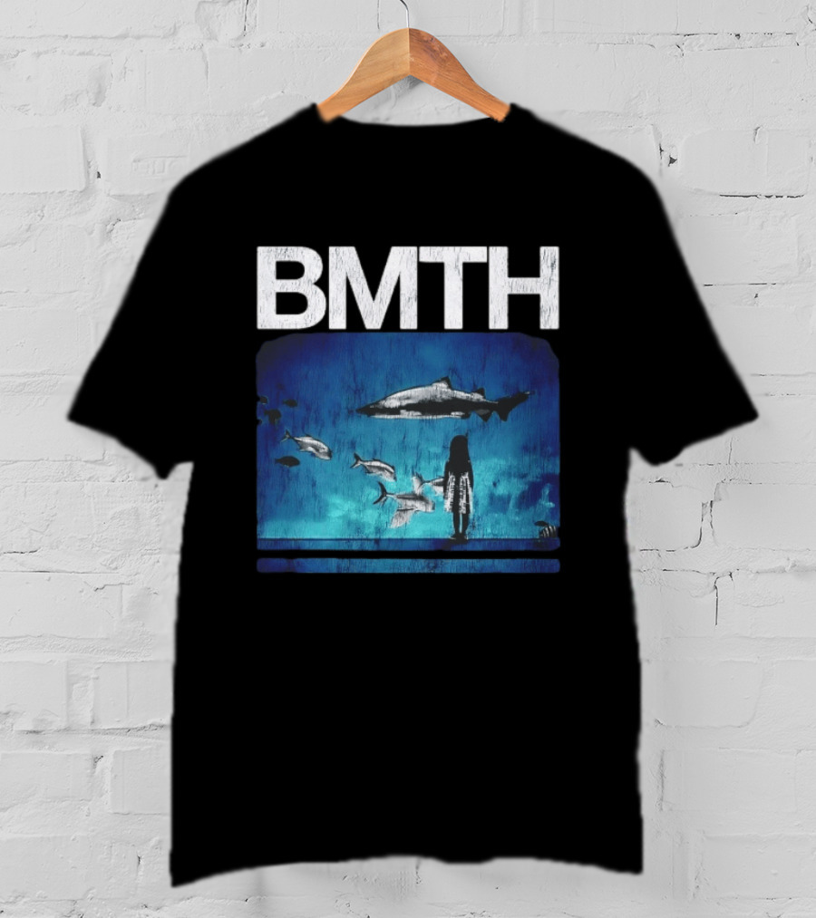 BMTH Bring Me The Horizon Ocean Scene With Sharks T-Shirt
