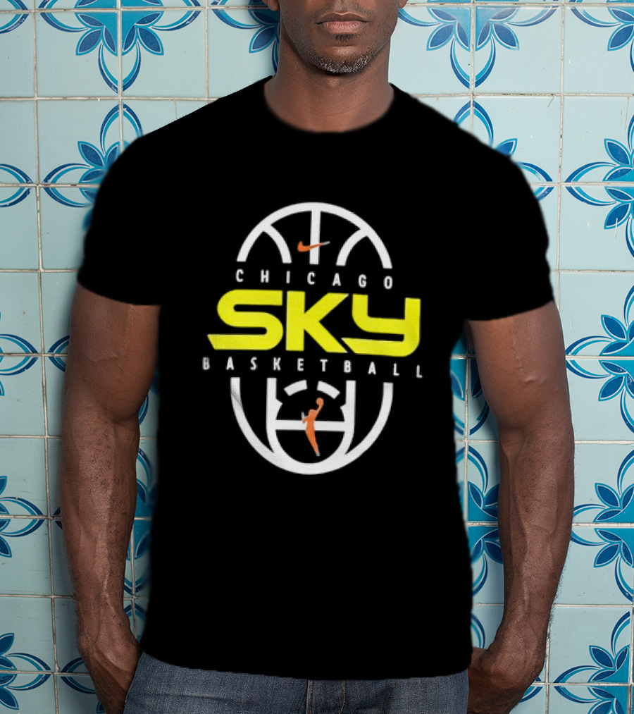 Chicago Sky Basketball 2026 On Court Authentic Practice T-Shirt