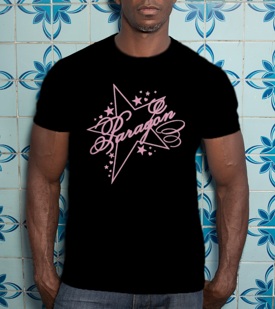 Naomi Jon Paragon Star Pink Script Aesthetic T-Shirt