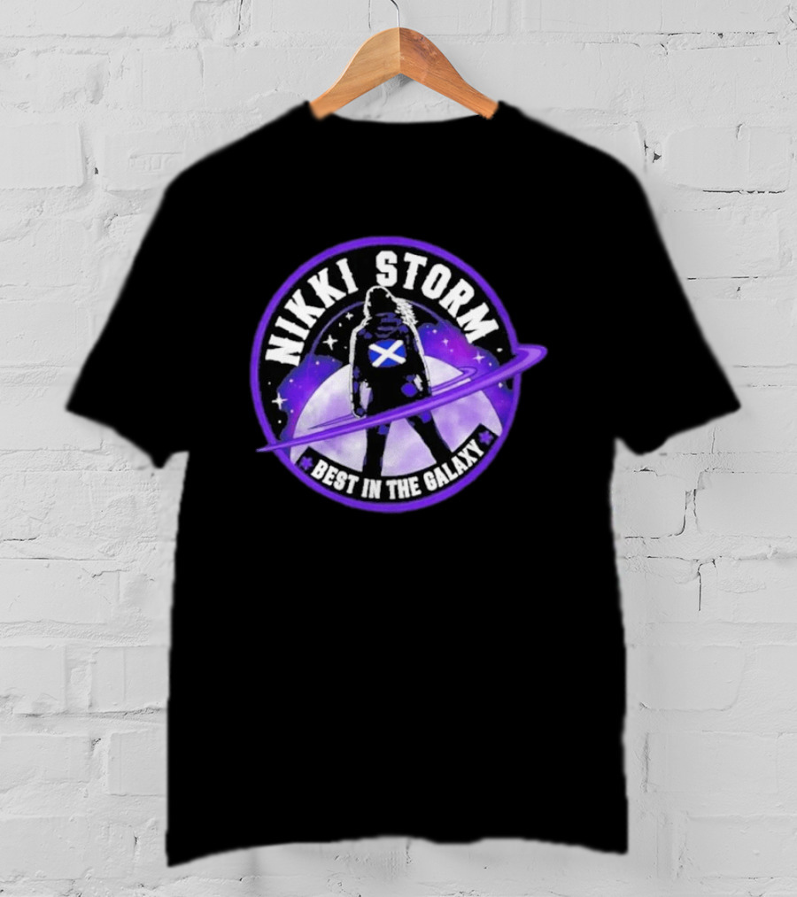 Nikki Storm Best In The Galaxy Scottish Emblem Space T-Shirt